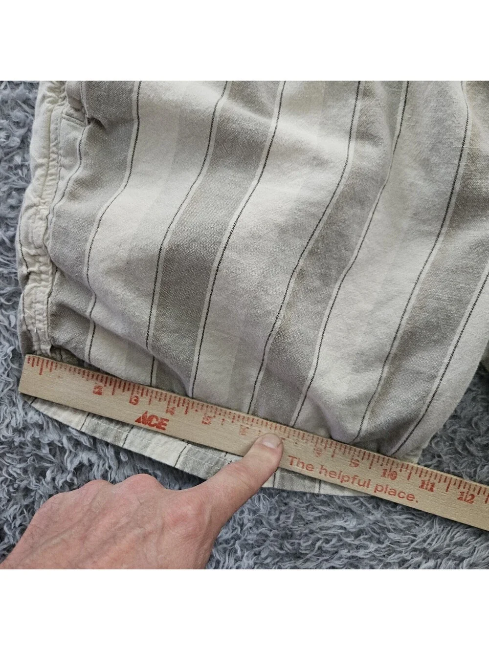 Katin Shorts Mens Medium Striped Drawstring Linen Beach Surf Breathable